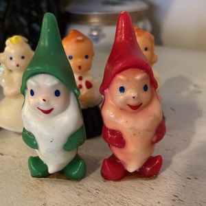 Lot vintage Gurley Christmas candles choir angel elves